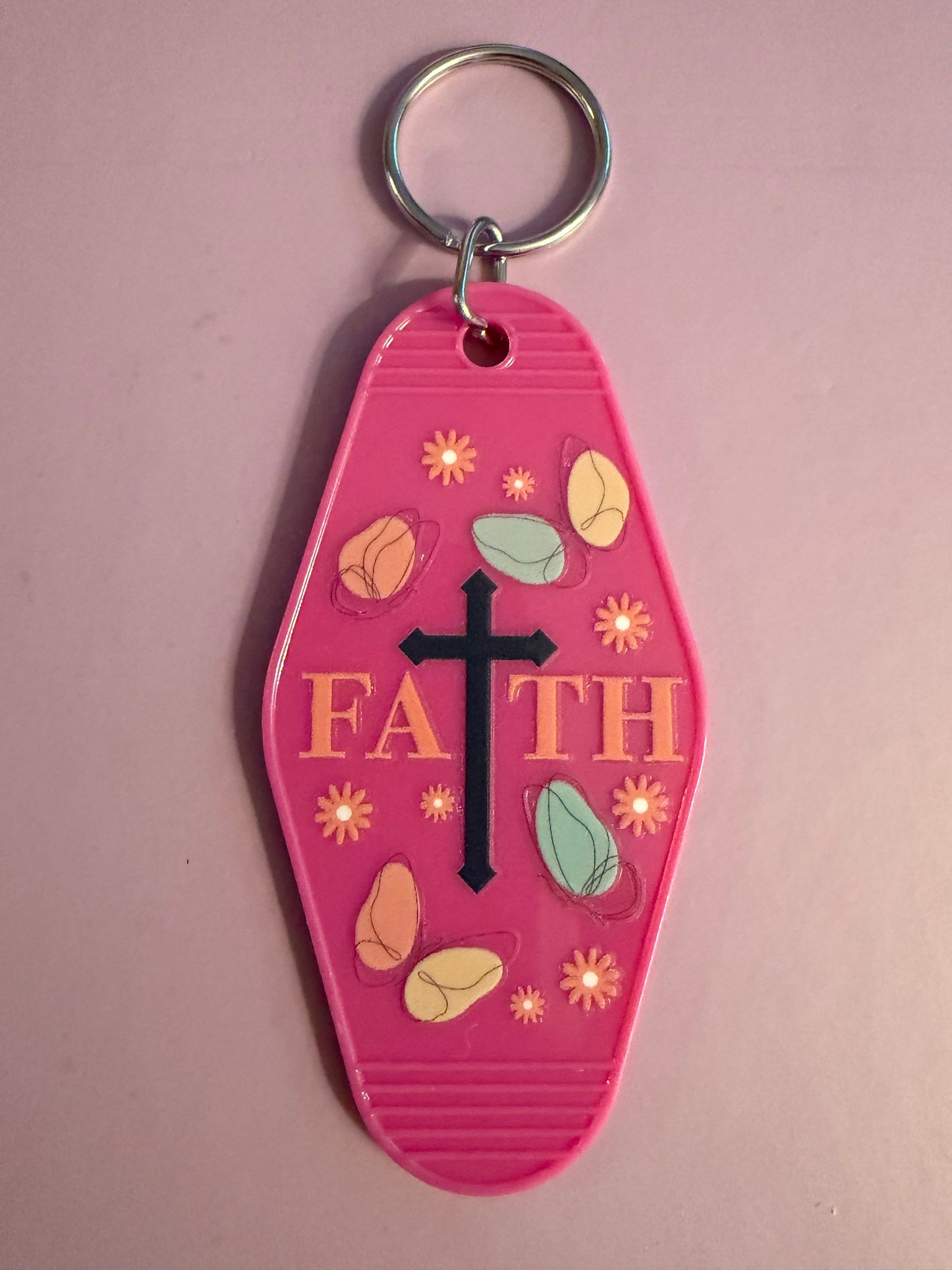 Faith-Inspired Motel Keychains