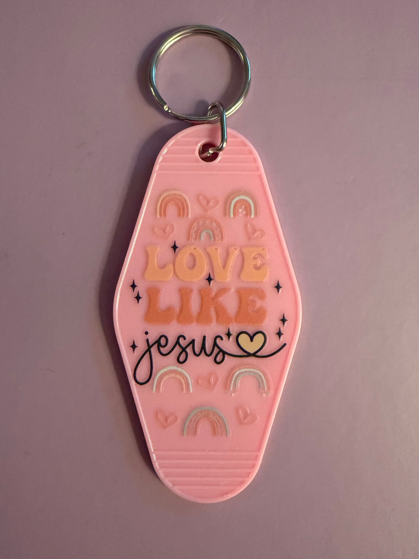 Faith-Inspired Motel Keychains