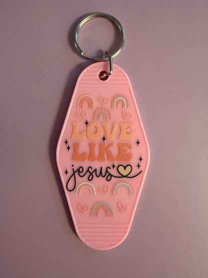 Faith-Inspired Motel Keychains